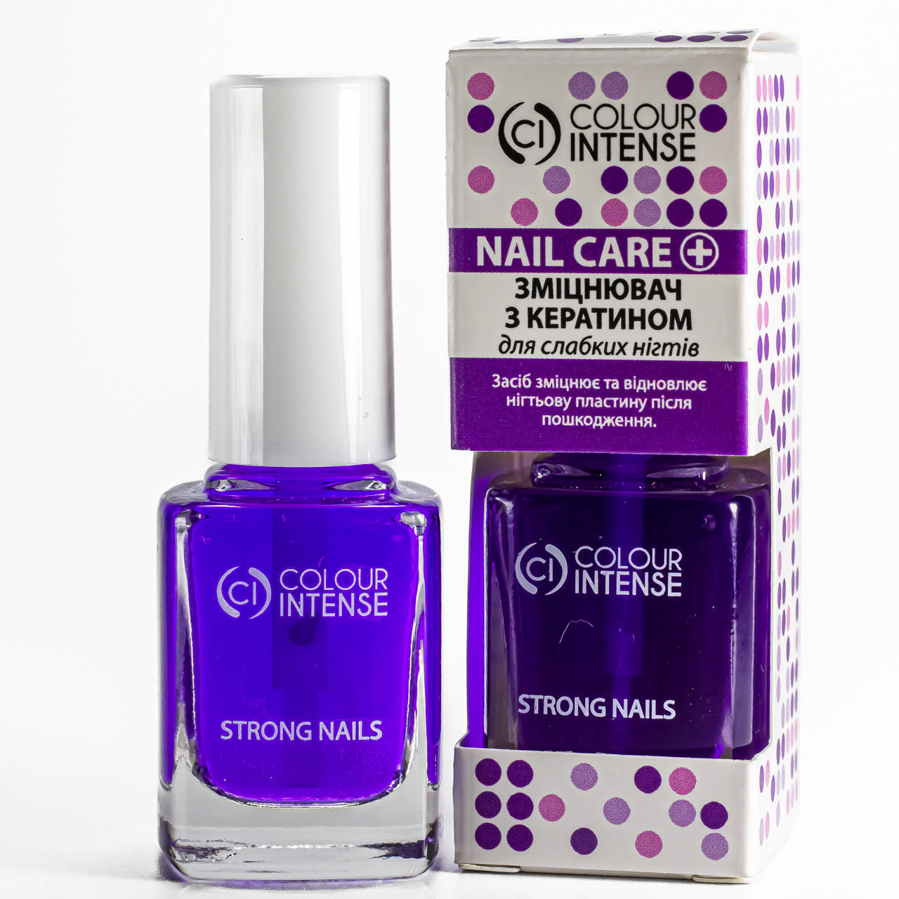 

Укрепляющий лак для ногтей с кератином Colour Intense Nail Care Strong Nails 102 11 мл