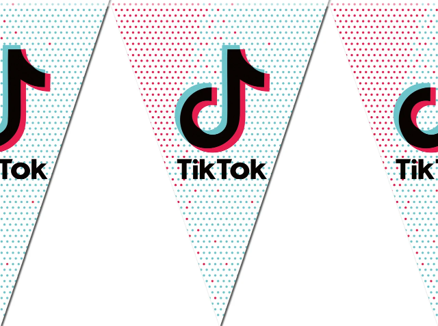 

Флажки гирлянды, вымпел "Тик Ток"