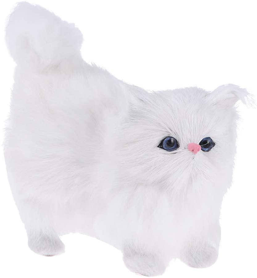 

Фигурка статуэтка котенка пушистая, Белая