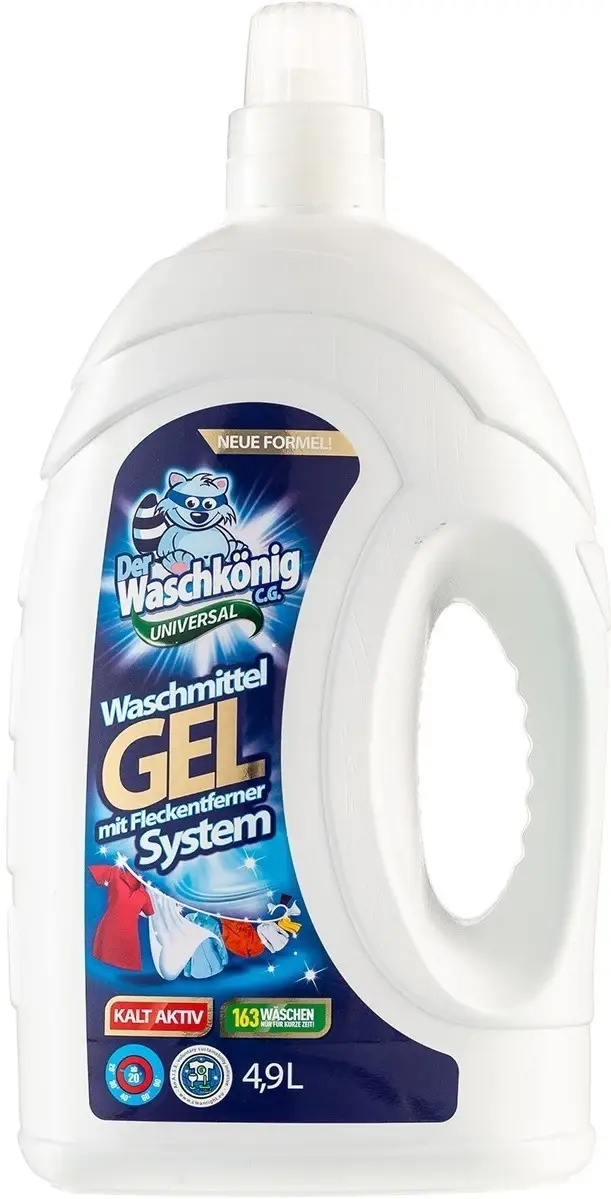

Гель для стирки Der Waschkonig Gel Universal 4,9 L. (163 стирки)