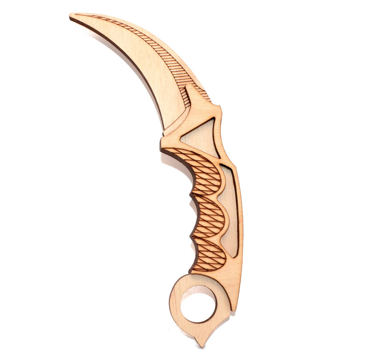 

Нож Деревянный Керамбит из CS GO Karambit Коготь Counter-Strike керамбитный дерев'яний ніж керамбіт, Разные цвета