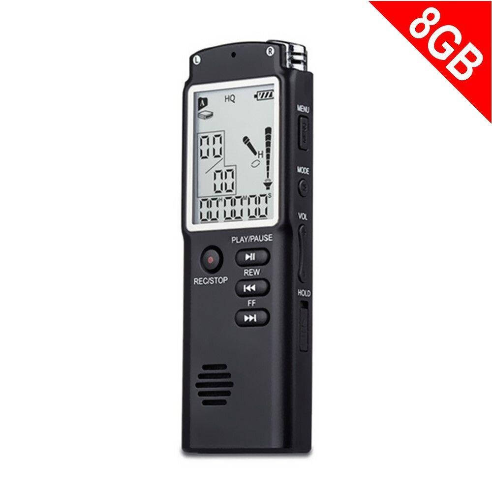 

Диктофон цифровой с большим экраном DOITOP T-60, память 8 Гб, стерео, аккумуляторный