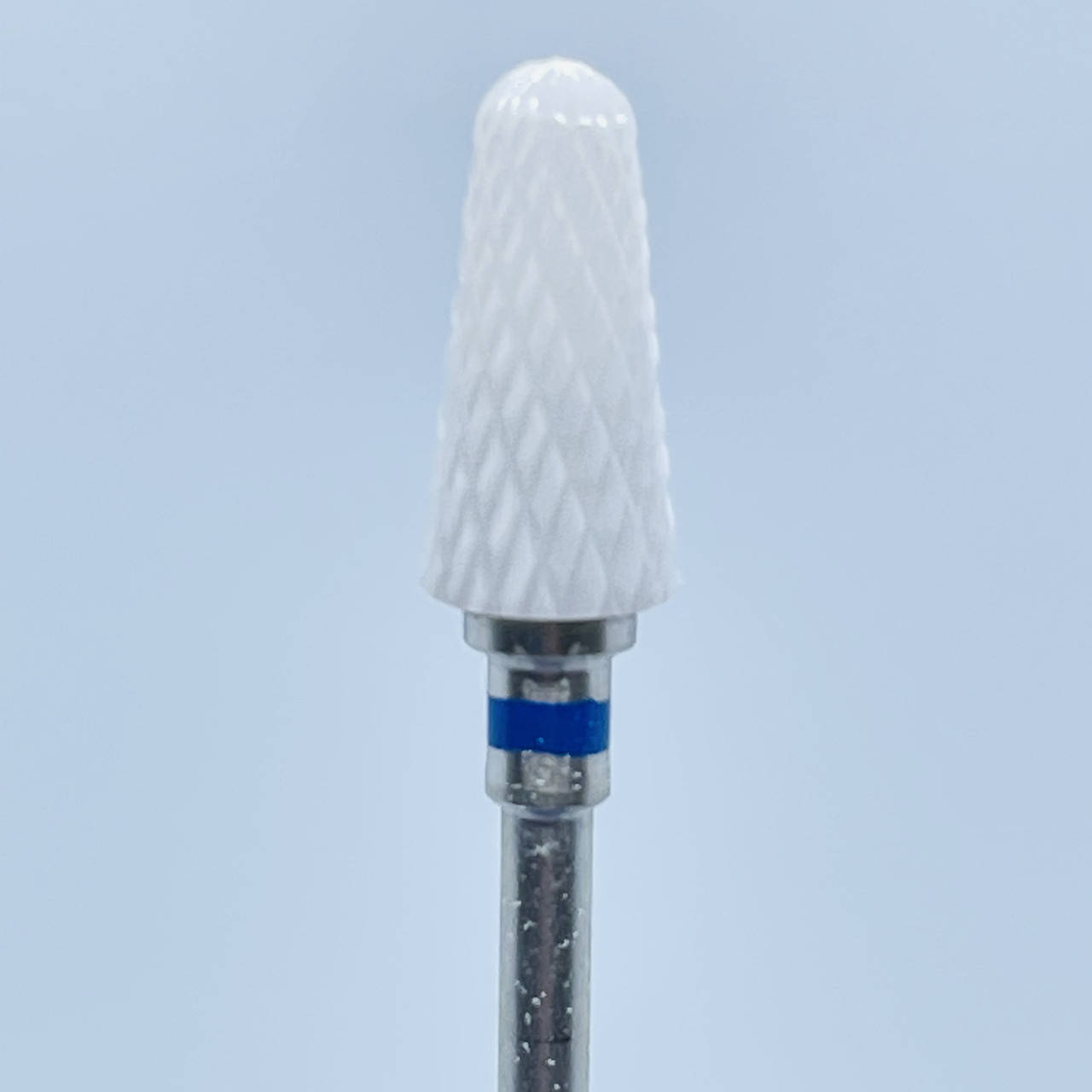 

Фреза Fashion для фрезера для маникюра и педикюра керамическая Конус скругленный 6мм синяя, Синий