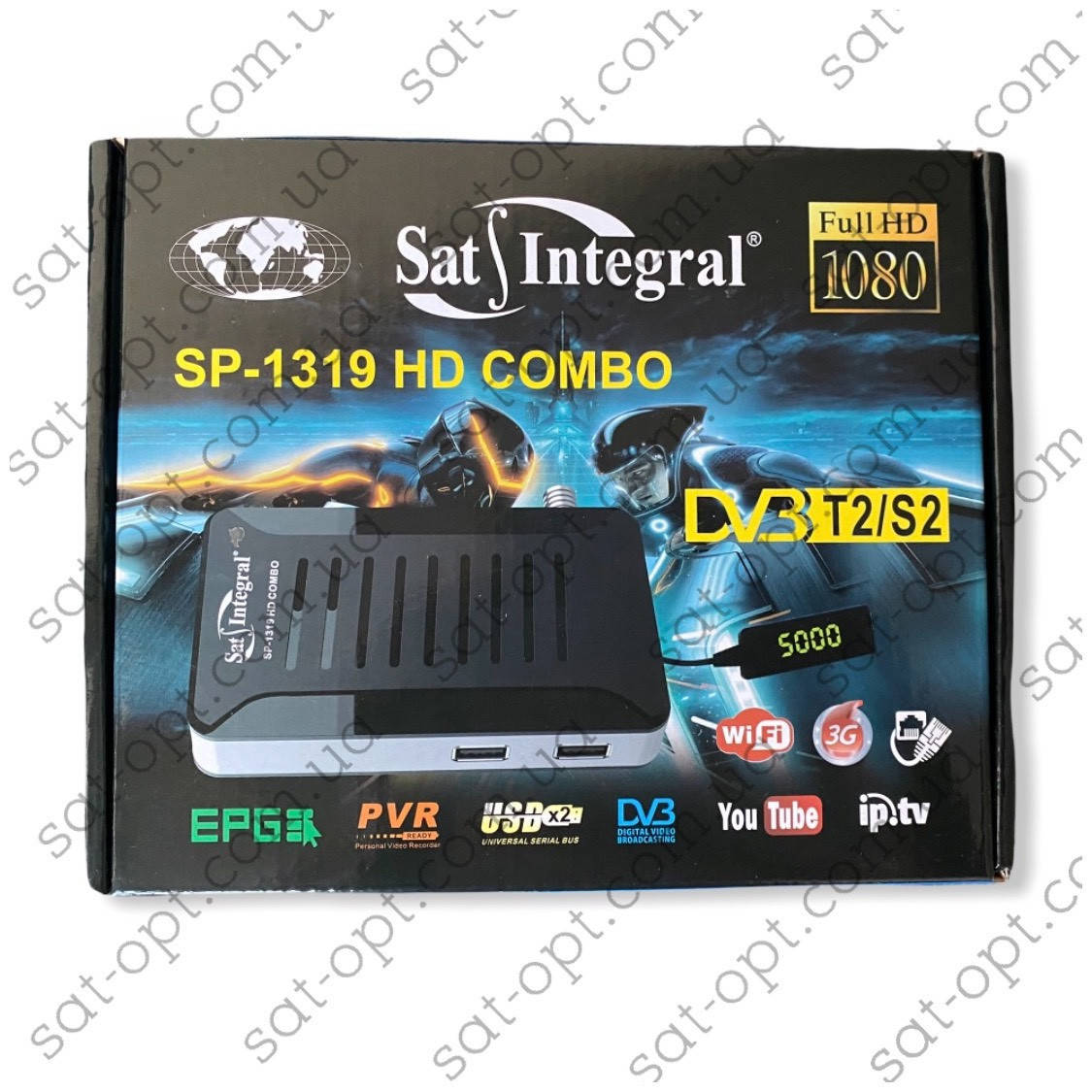 

Комбинированный ресивер (Т2+ спутник) SAT INTEGRAL SP-1319 HD Combo