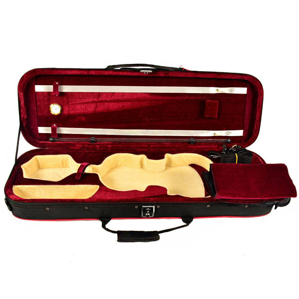

Кофр для скрипки размер 4/4 с гигрометром середина бордо