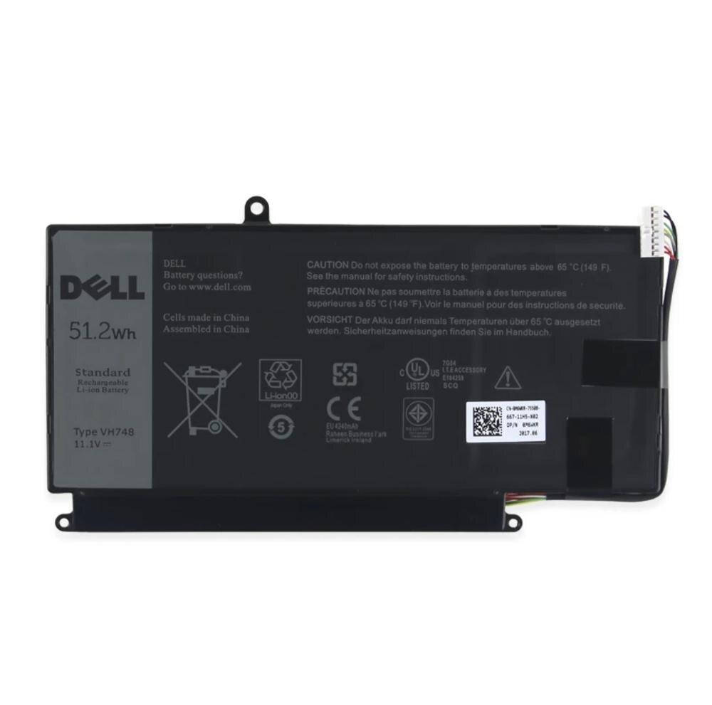 

Оригинальная батарея Dell Vostro 5460, 5470, 5480, 5560 - VH748 (11.1V 51.2Wh) - Аккумулятор, АКБ для ноутбука, Черный
