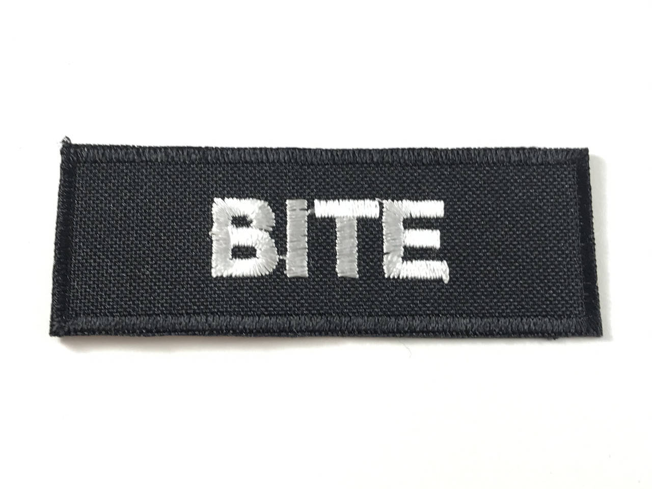 

Нашивка Bite надпись 70х25 мм, Разные цвета