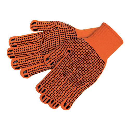 

Перчатки с пвх точкой / перчатки рабочие стрейч оранжевые - 12 пар, ХБ, Оранжевый