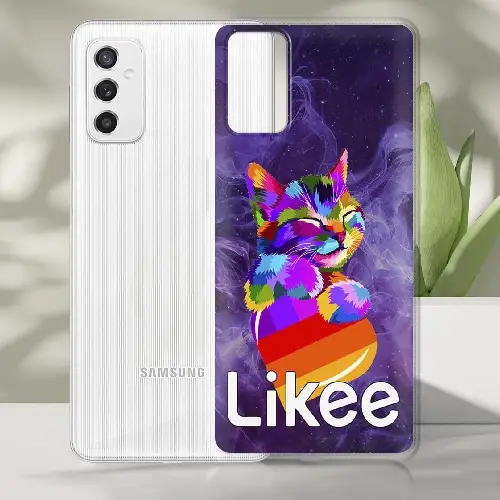 

Чехол Boxface для Samsung Galaxy M52 5G Likee Cat, Прозрачный