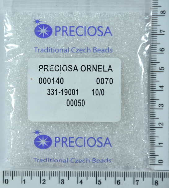 

Бисер PRECIOSA №10/0 прозрачн №00050 пакет 50 грамм уп=1пакет