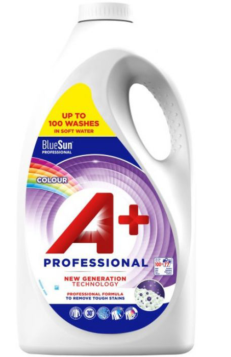 

Гель для стирки цветного белья A+ Professional Colour 5л 100 стирок