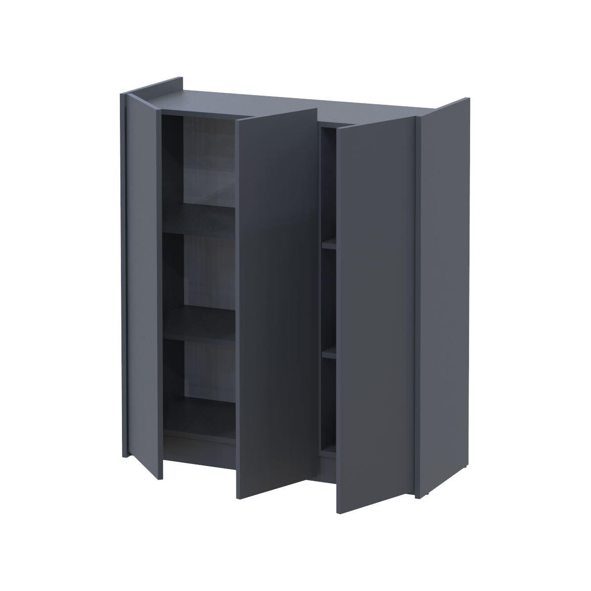 Тумба для взуття Doros Кассель Графіт 3 ДСП 97х40х110 (41516211) 2