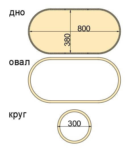 

Комплект заготовок для изготовления подвесной колыбели 80*40