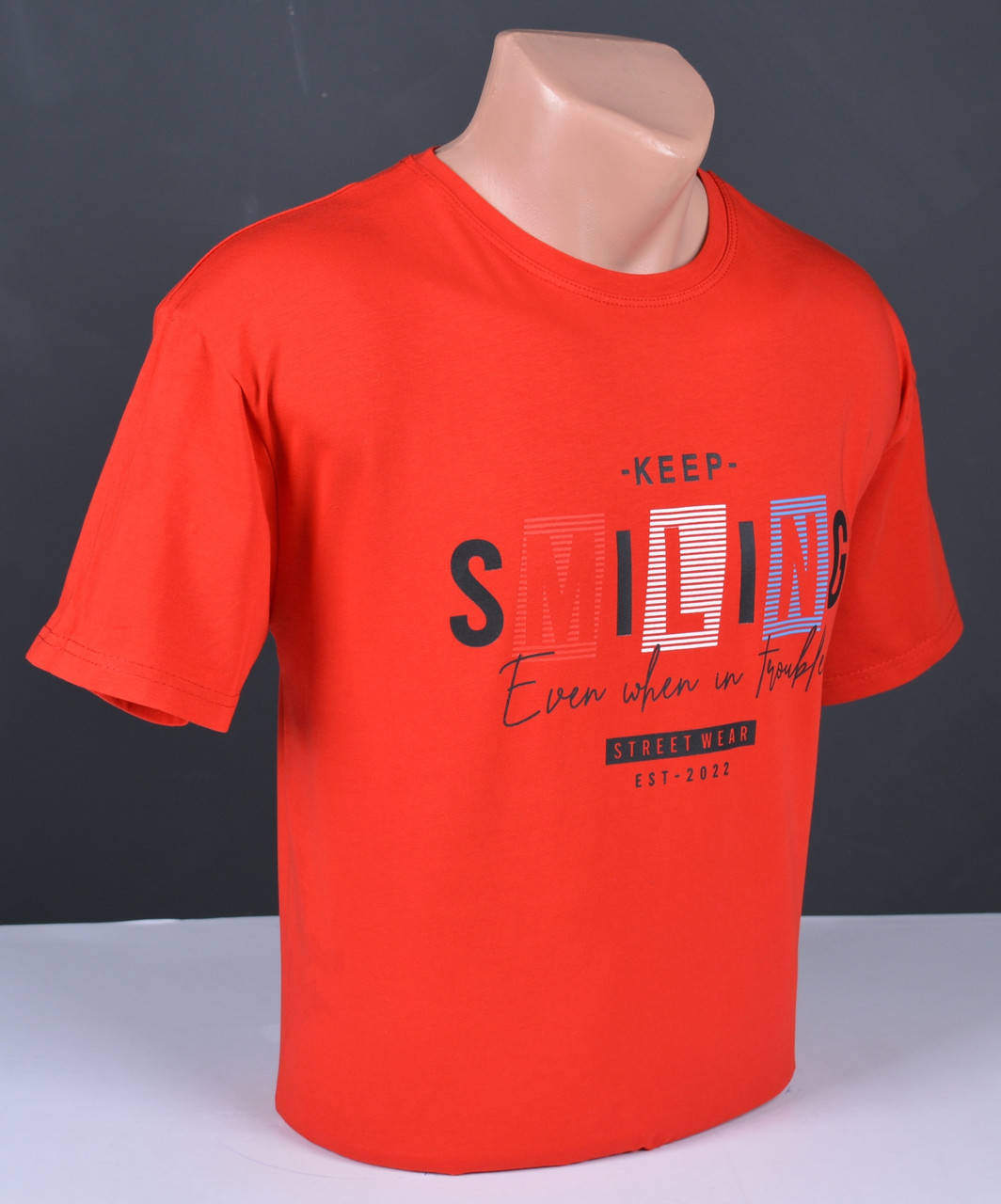 

Мужская футболка БОЛЬШОГО РАЗМЕРА красная Турция 4508 5XL