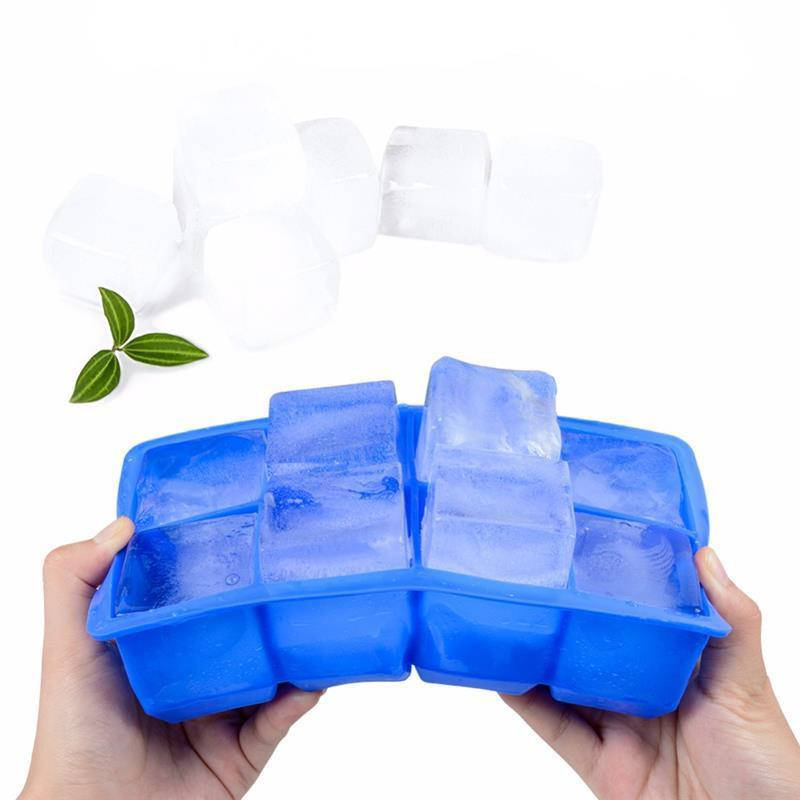 

Силиконовая форма для льда с крышкой ICE BAR 8 кубиков по 5 х 5 см синяя (SRICELIDBLUE01), Синий