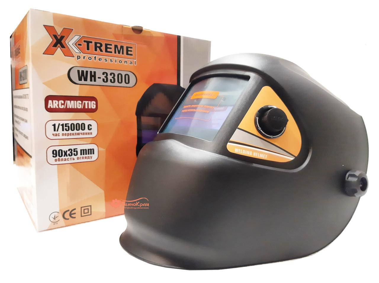 

Сварочная маска X-Treme WH-3300 Маска сварщика 2 сенсора Сменная батарея