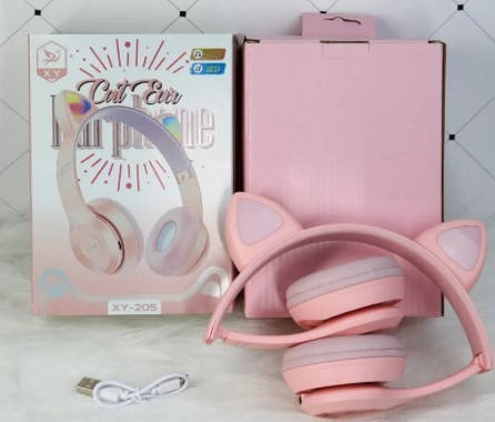 

Беспроводные наушники с кошачьими ушками Cat Ear Y47, Розовый