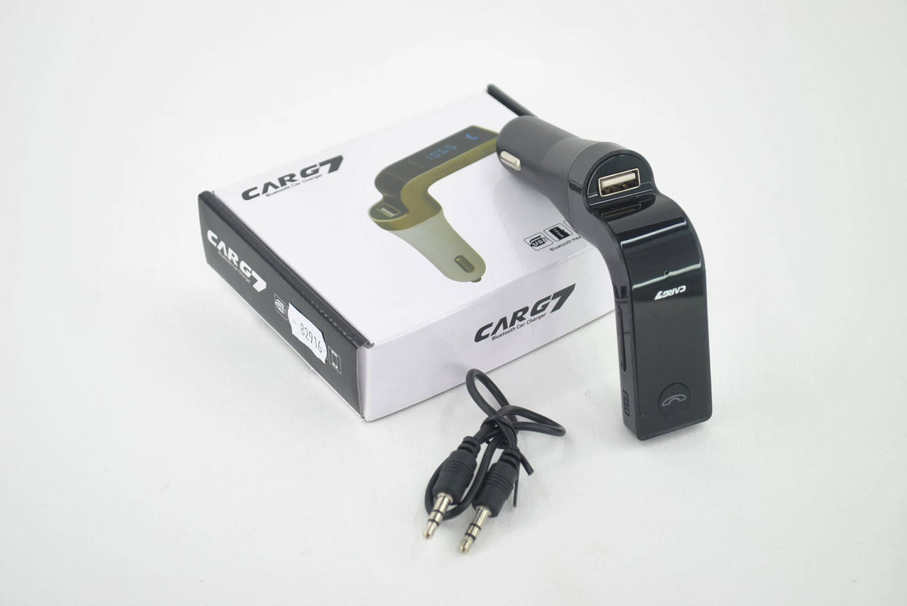 

Трансмиттер FM модулятор Car G7 (bluetooth, кнопка ответа, AUX) Black