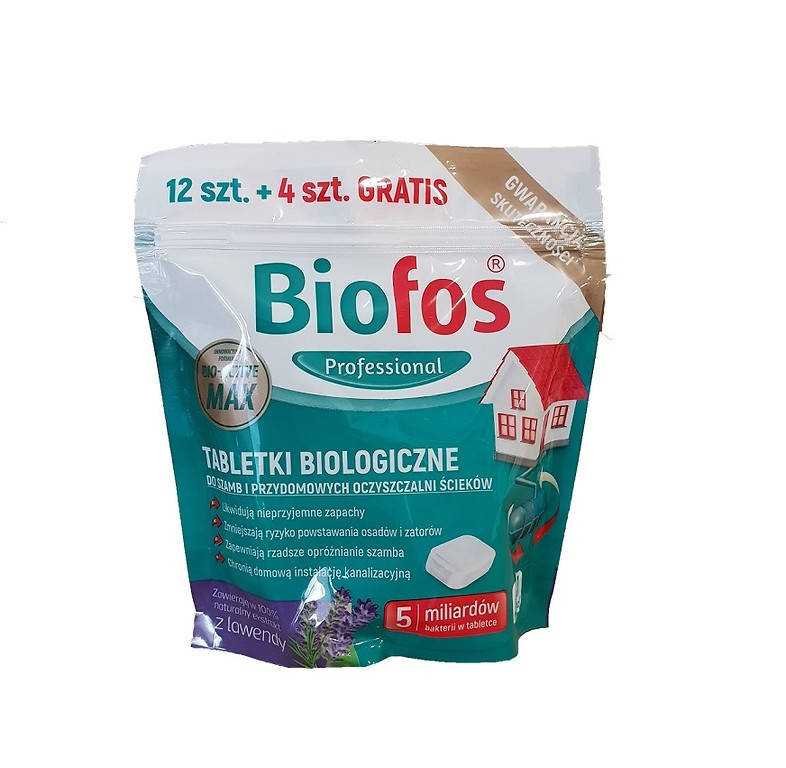 

Таблетки для выгребных ям и септиков 320 г (12 + 4 шт.), Biofos