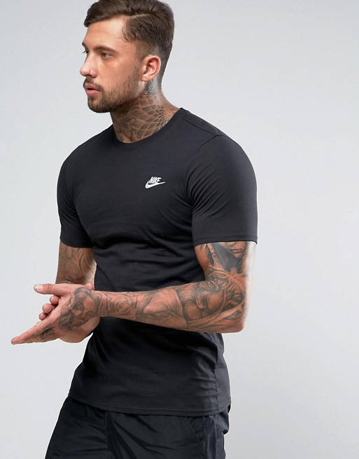

Мужская Футболка легкая стильная молодежная Найк NIKE черная