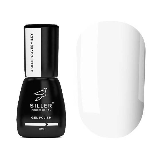 

Siller Cover Base Milky - молочная камуфлирующая база для ногтей, 8 мл
