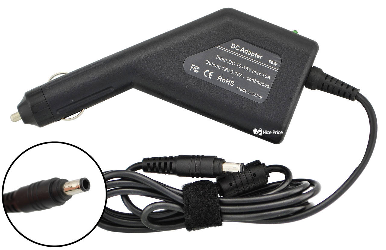 

Автомобильное зарядное для ноутбука SAMSUNG 19V 3.16A 5.5х3.0 (4532)