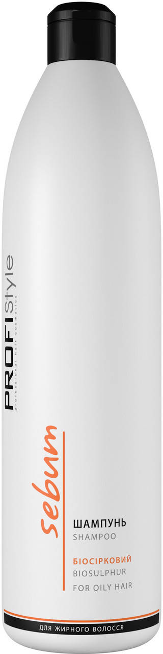 

Шампунь Profistyle біосірковий Sebum для жирного волосся, 1000 мл