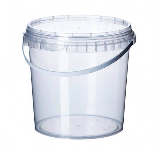

Ведро прозрачное с белой ручкой 10 л 020000101
