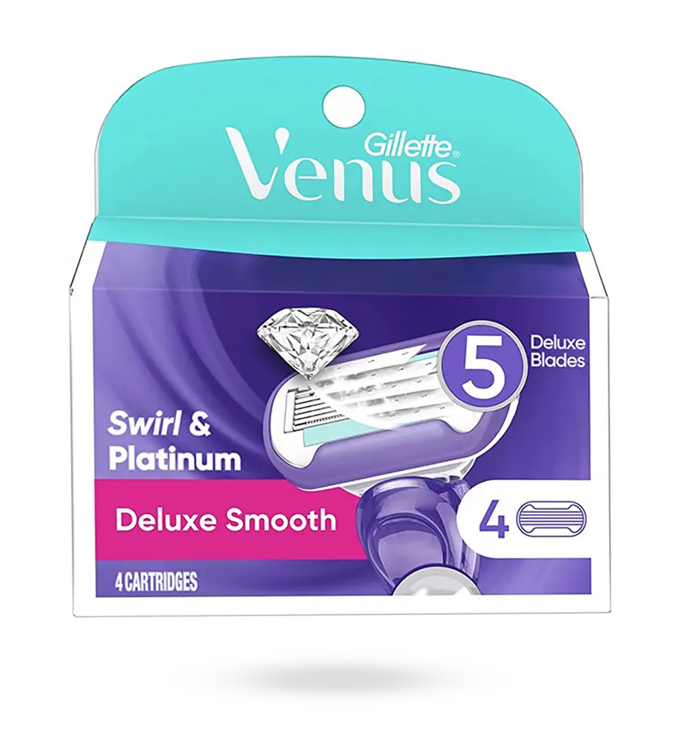 

Сменные картриджи для бритья женские (Лезвия) Venus Swirl 4шт