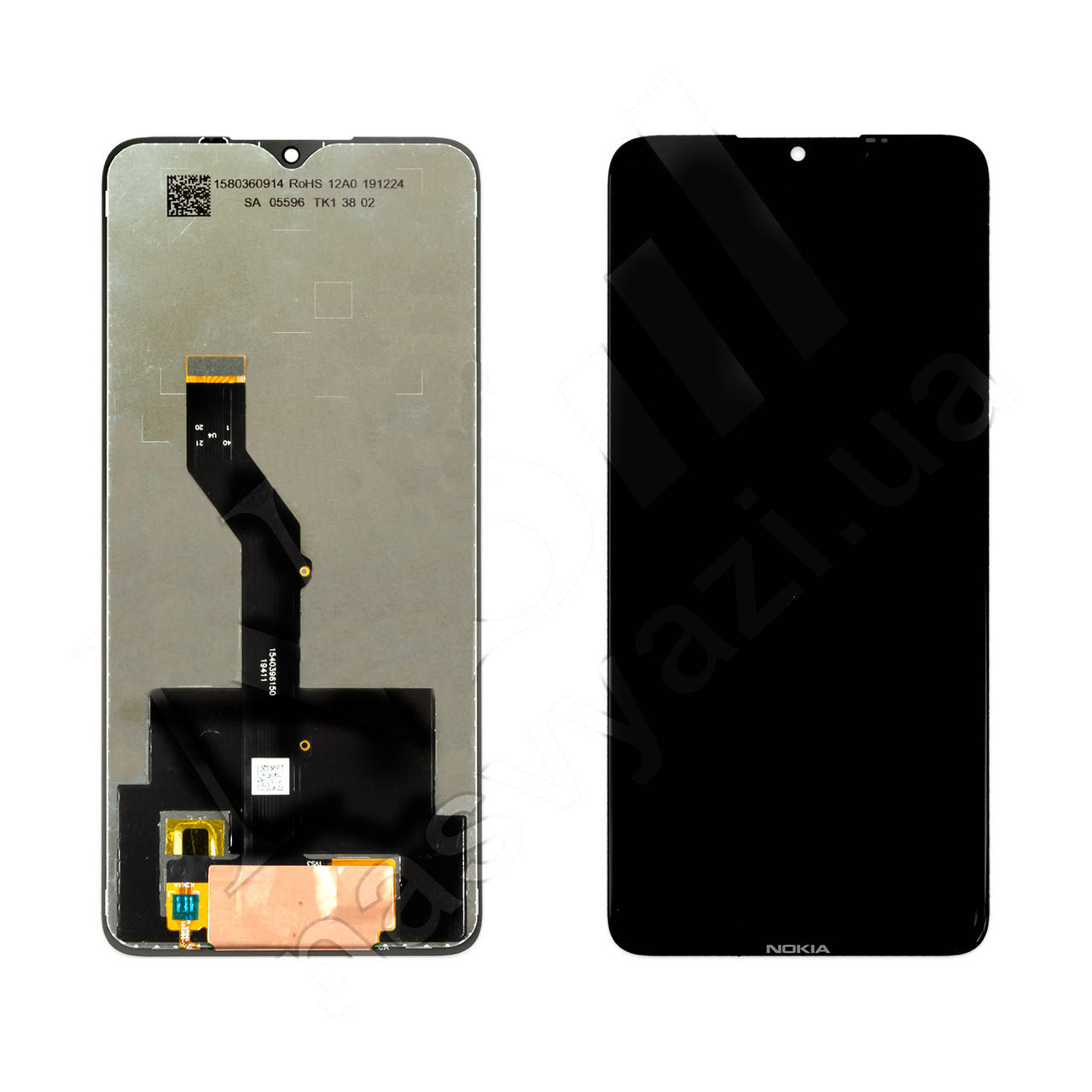 

Дисплей NOKIA 5.3 Dual Sim (TA-1234) с черным тачскрином, Черный