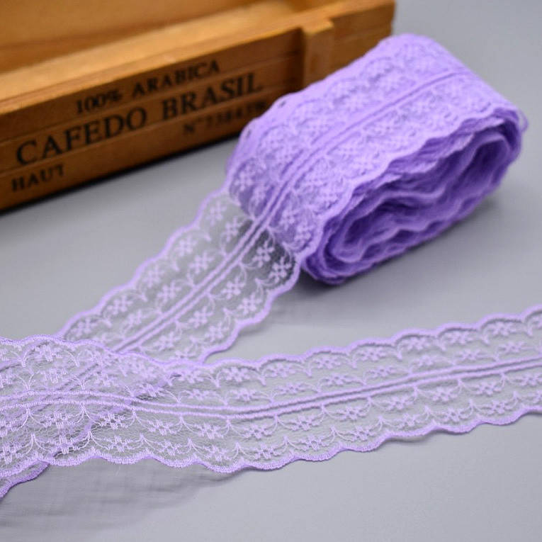 

Кружево Анжелика 4 см, сиреневый