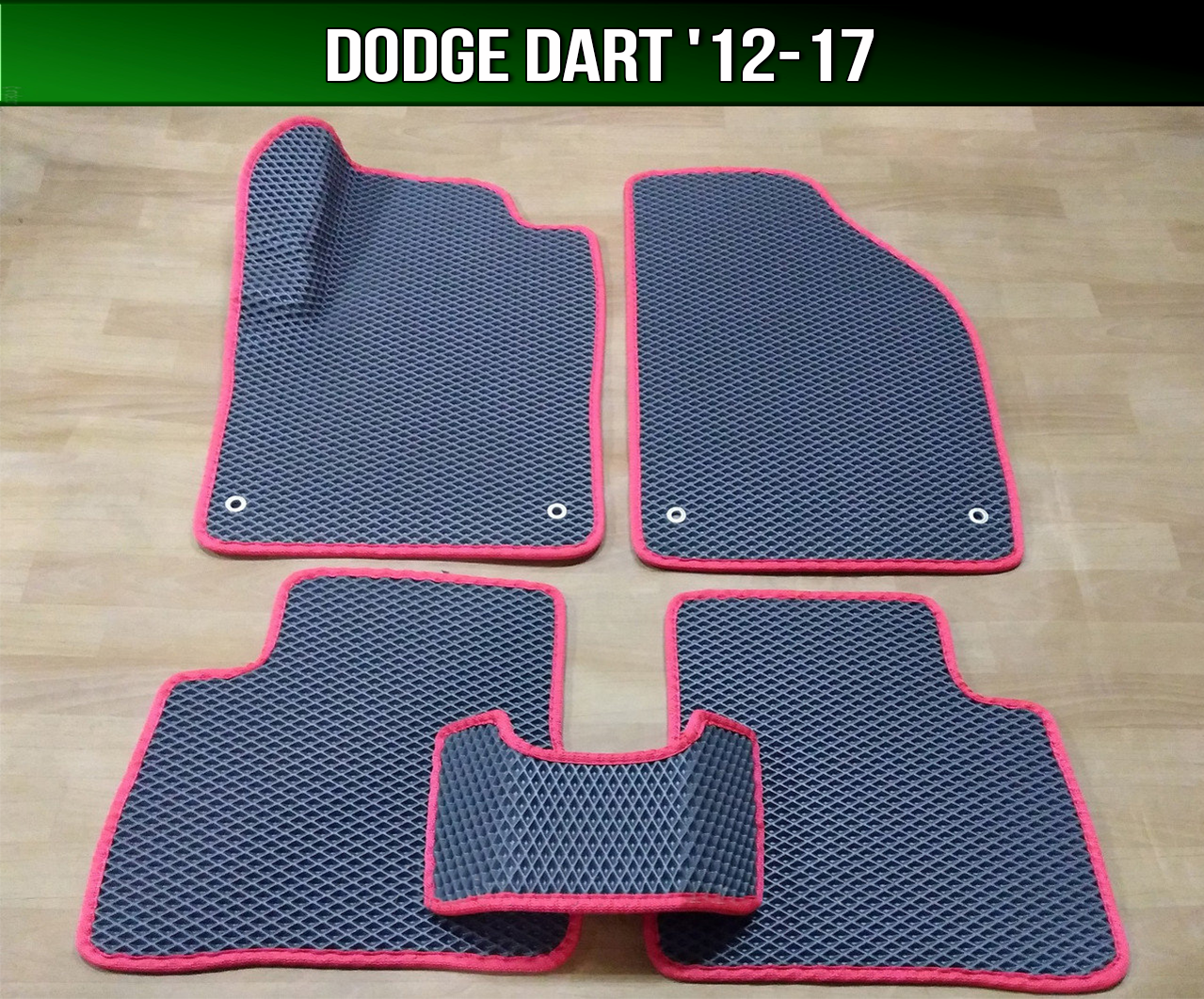 

ЕВА коврики на Dodge Dart '12-17. EVA ковры Додж Дарт, Черный