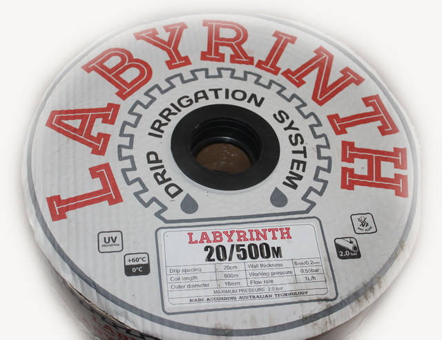 

Капельная лента LABYRINTH 30см , 1000м, 8 mill (щелевая лента)