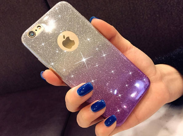 

Силиконовый чехол градиент блеск для Iphone 5/5s, Разные цвета