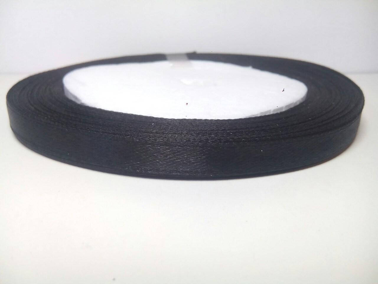 

Лента атласная 0,5 см, Черный