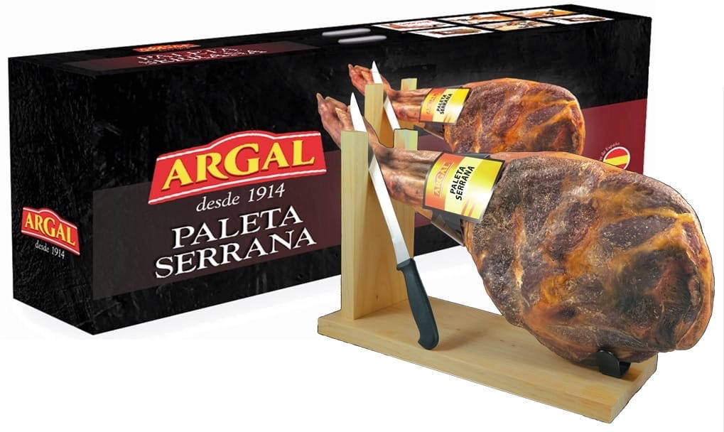

Хамон Нога 4,200кг +підставка+ніж Argal Paleta Serrana