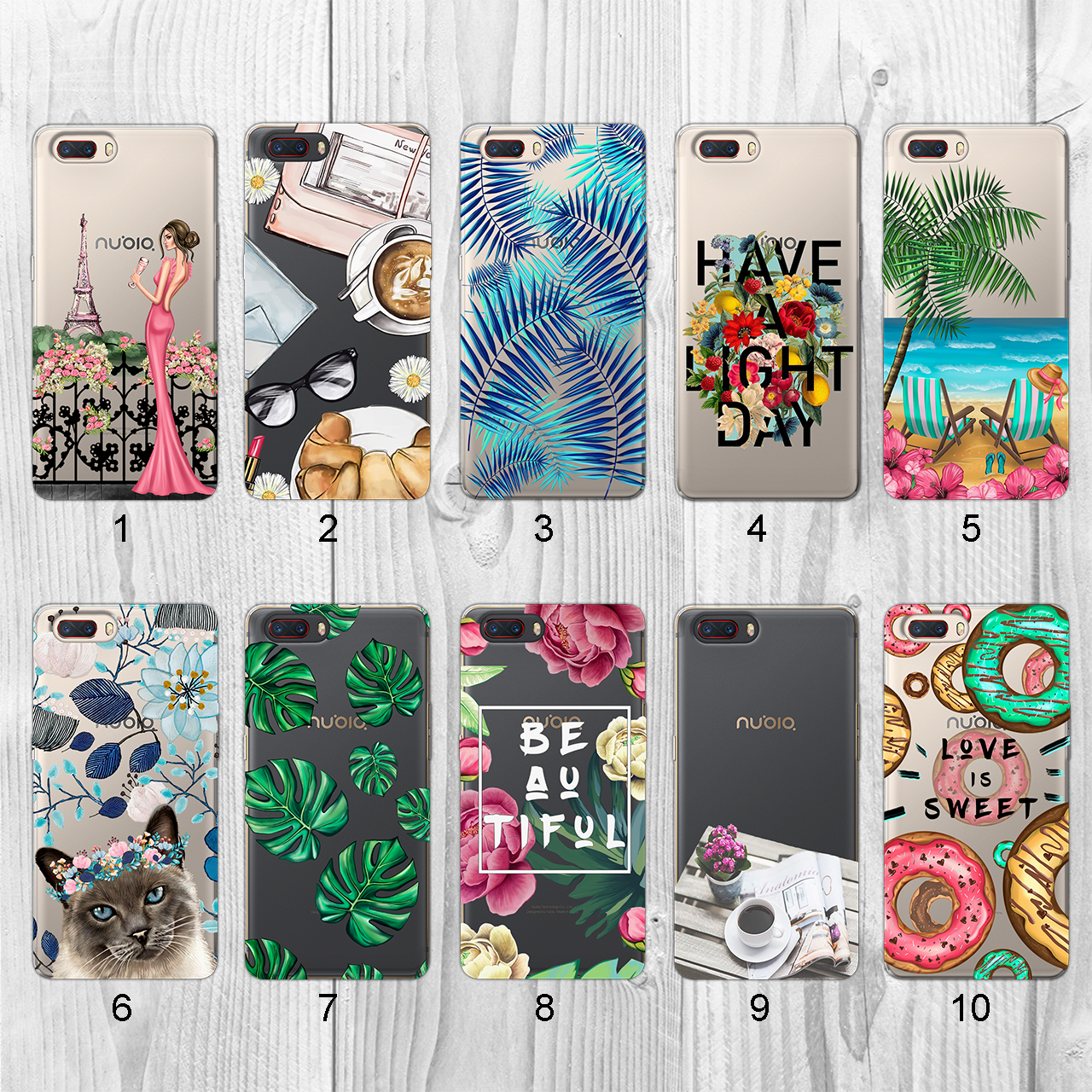 

Силиконовый чехол с рисунком для ZTE Nubia M2 (new collection)