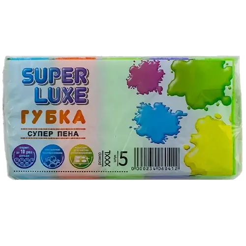 

Губка кухонная 5шт., 7х10х3см., SUPER LUXE SUPER LUXE, Разные цвета