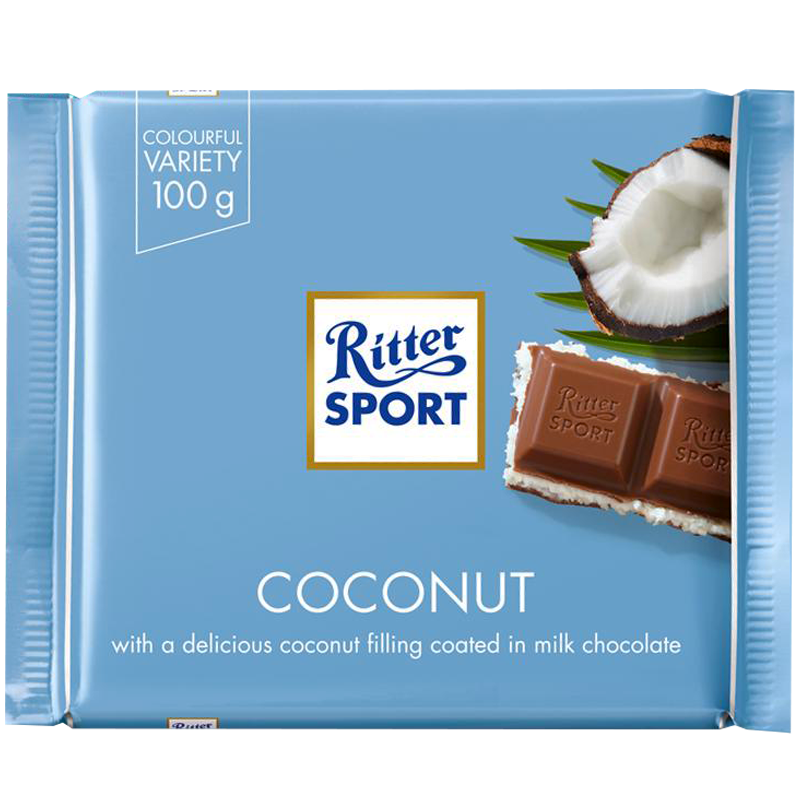 

Шоколад Ritter Sport COCONUT Кокосовый 100 г (1уп/12шт)
