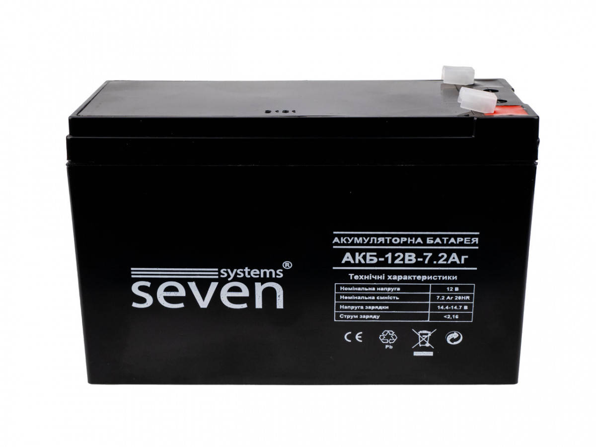 

Аккумуляторная батарея SEVEN 12В/7,2Ач