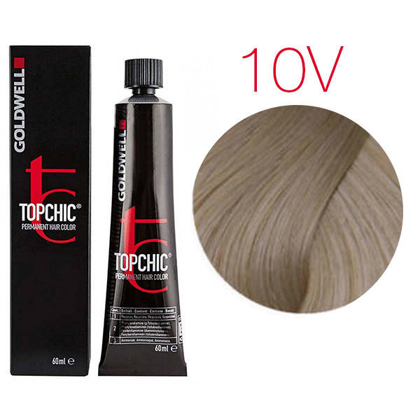 

Краска для волос Goldwell Topchic 60 мл 10V (фиолетовый пастельный блондин)