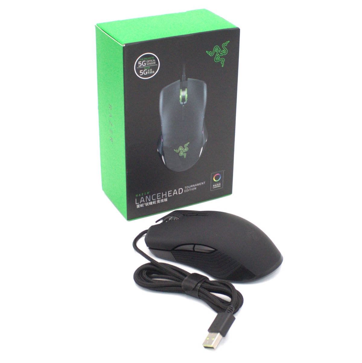 

Игровая компьютерная мышь Razer Lancehead Tournament Edition Black с подсветкой Геймерская USB Mouse Райзер, Черный