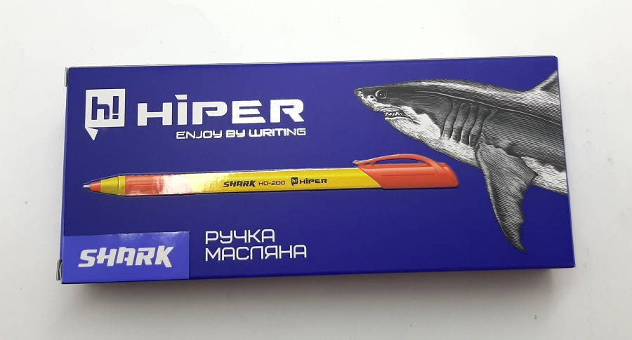 

Ручка маслянная Hiper Shark, 0,7мм, красная, 10шт/упак., HO-200красн