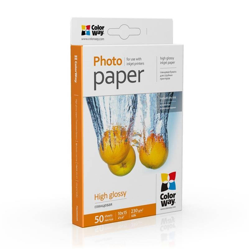 

Фотобумага CW глянцевая 230г/м2 10х15см 50л (PG2300504R)