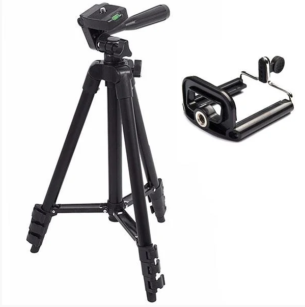

Штатив, трипод, tripod, тренога, Tefeng 3120 для камер, смартфонов с чехлом, Черный