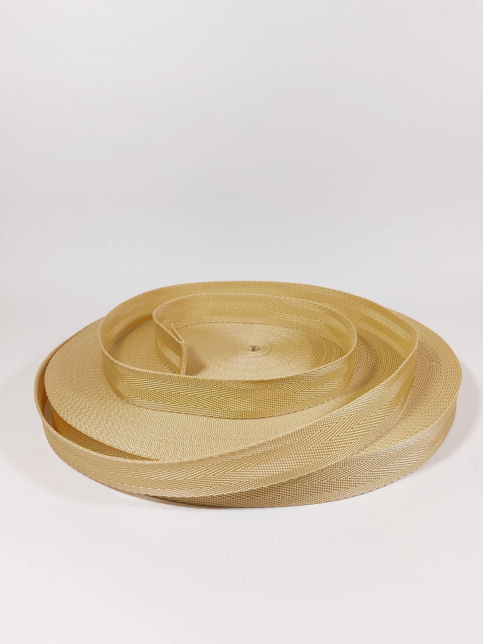 

Лента ременная, сумочная 25 мм "ёлочка" цвет бежевый, Коричневый