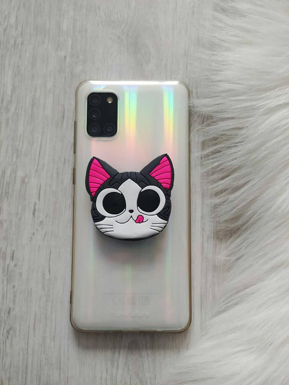 

Попсокет Popsockets 3D держатель, подставка для телефона Кот, Разные цвета