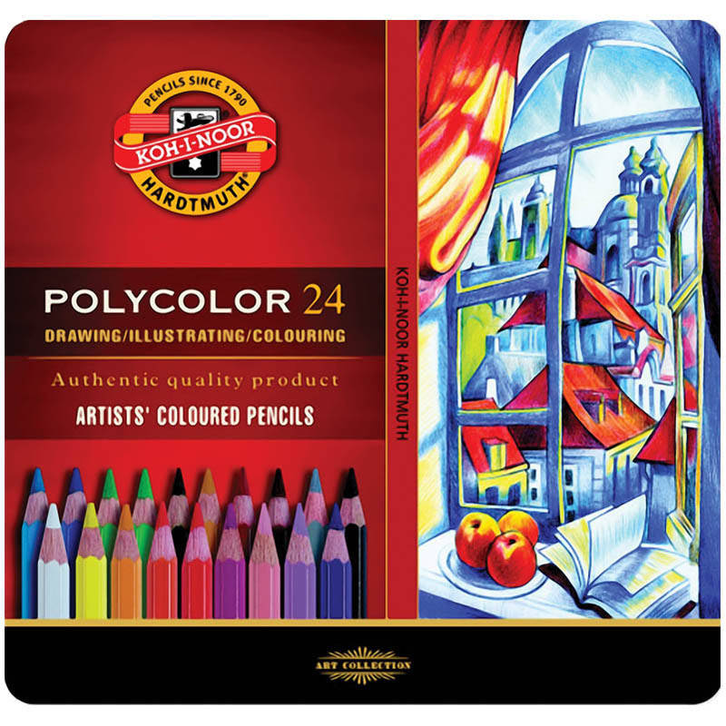 

Художественные цветные карандаши POLYCOLOR, 24 цв. 3824024002PL, Разные цвета