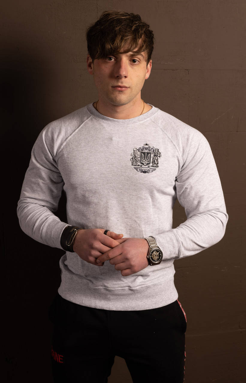 

Свитшот мужской "Украина" M, Светло-серый