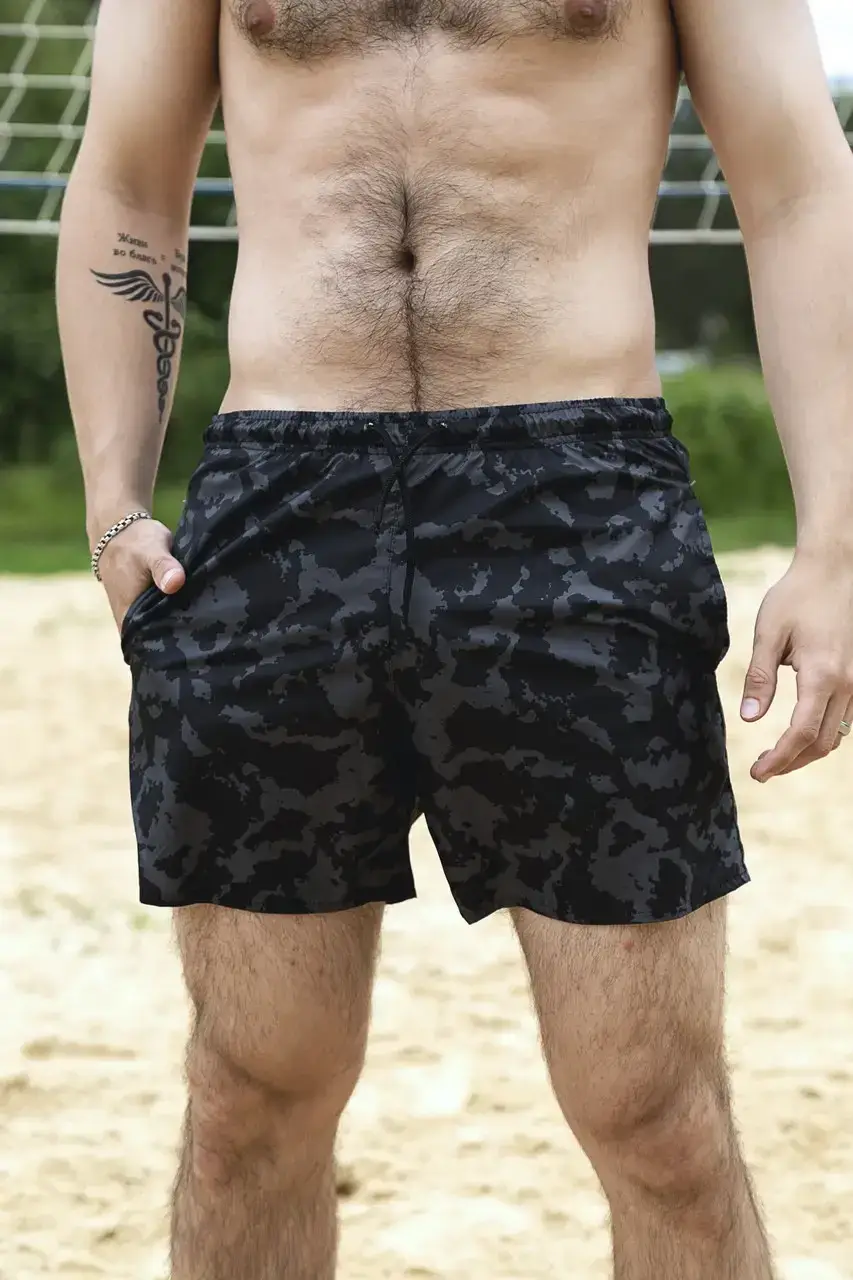 

Шорты Купальные мужские Intruder "Breeze" c принтом 'серый камуфляж' пляжные летние